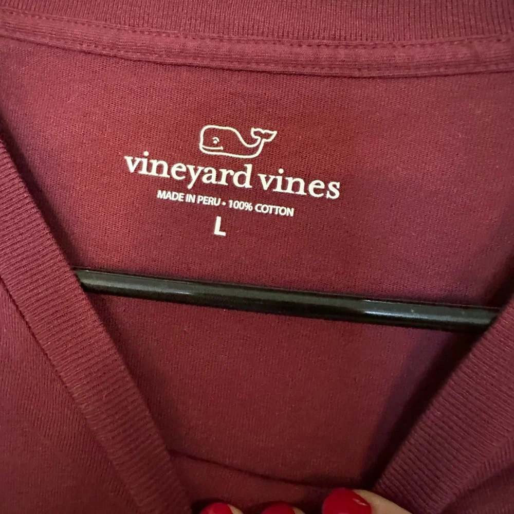 Vineyard Vines Maroon Long Sleeve Shirt - Picture 5 of 6